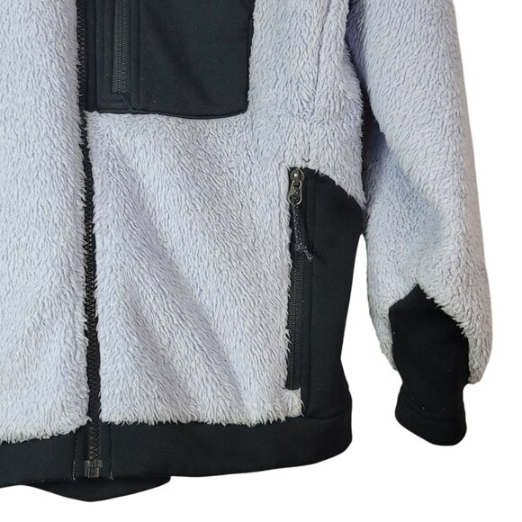 Mountain Hardwear Polartec Fleece Jacket Purple Medium Zip High Collar High Loft - Picture 4 of 11